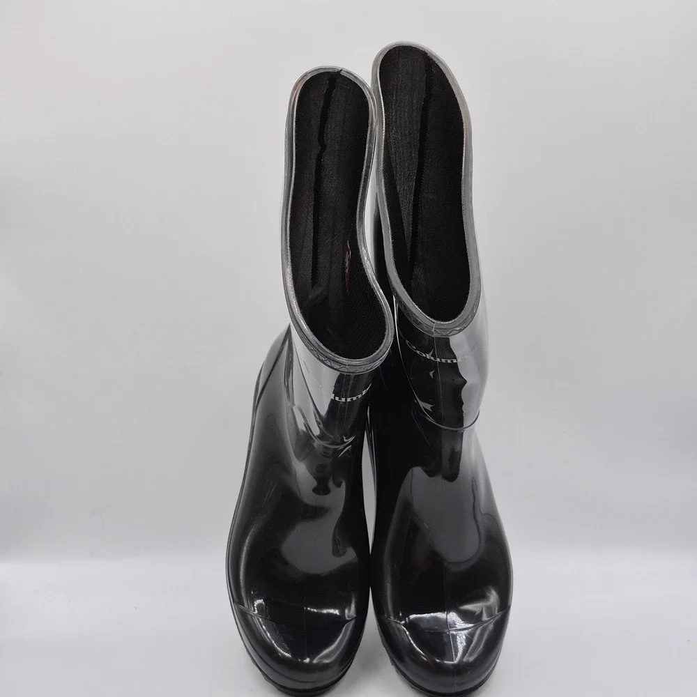 Columbia Boots Womens Size 8 Black Rubber Rain Omni-Heat Waterproof BL2607-010